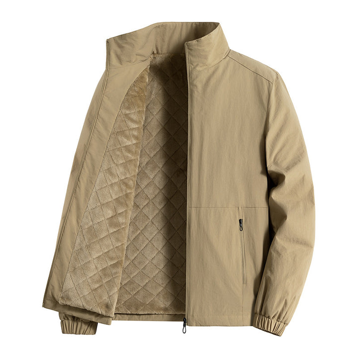 Herren ultraleichte atmungsaktive Freizeitjacke mit Mesh-Innenfutter Stehkragen und Reißverschlusstaschen Echoarchiv
