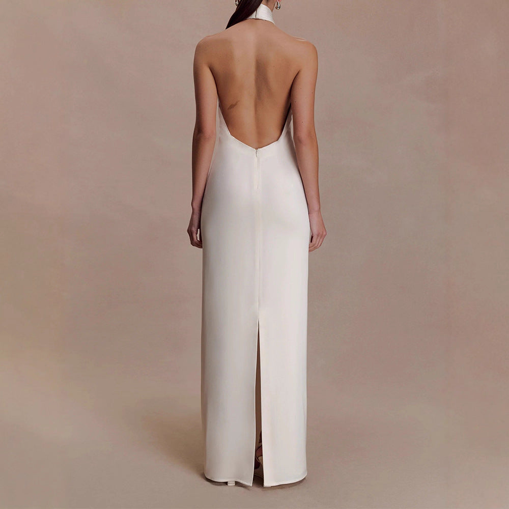 Damen Elegantes Halterkleid mit Raffung Echo Archiv