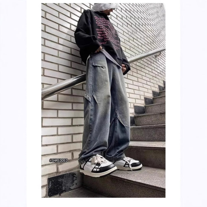 Herren Weitgeschnittene Cargo-Jeans Echoarchiv