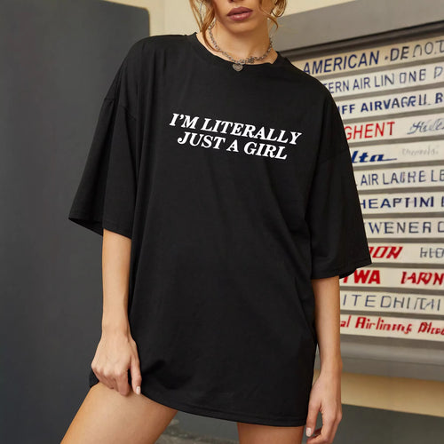 Damen Oversized Statement T-Shirt mit kreativem Schriftzug Echo Archiv