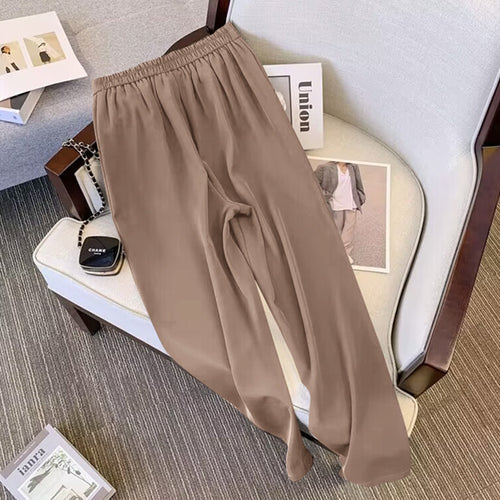 Damen Elegante und weite High-Waist-Hose Echo Archiv
