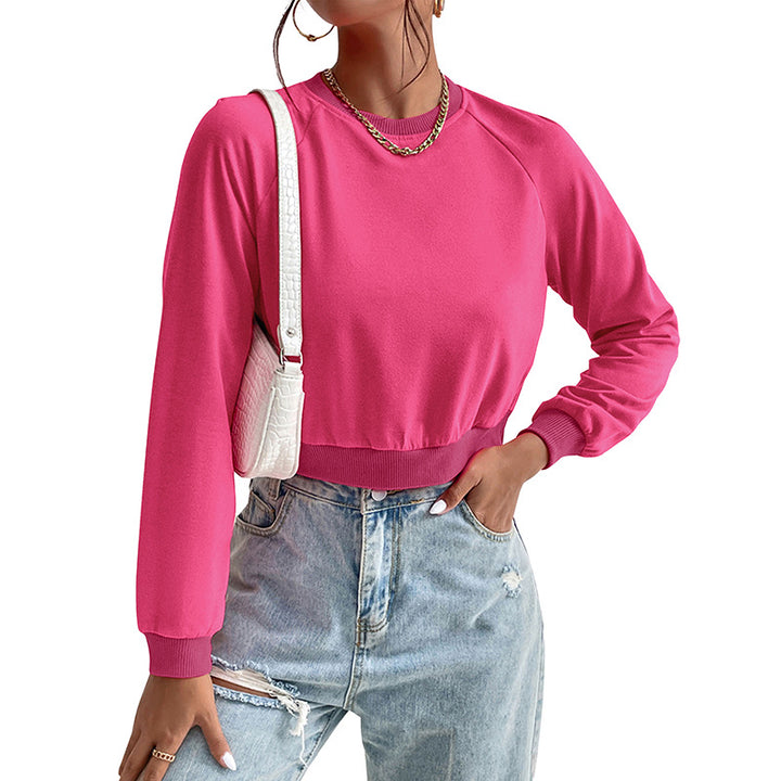 Damen Sportlicher Cropped Pullover Echo Archiv
