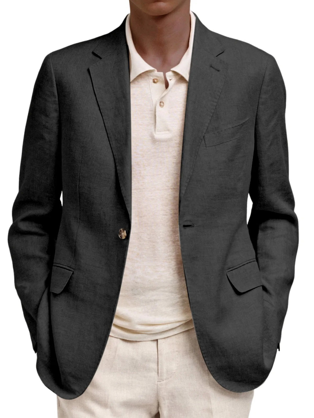 Herren Elegante Leinenjacke Echoarchiv