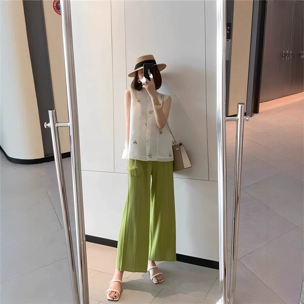 Damen Elegante Plisseehose Echoarchiv