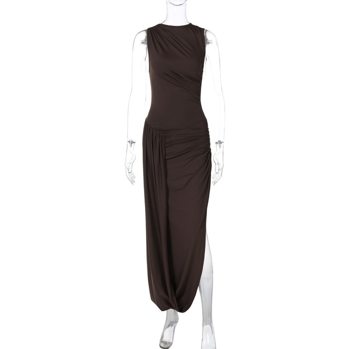 Damen Elegantes Maxikleid mit raffiniertem Wickeldesign Echo Archiv