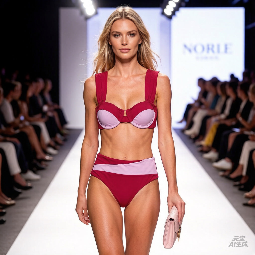 Damen Hochgeschnittenes Bikini-Set mit innovativem Design Echo Archiv