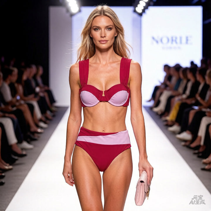 Damen Hochgeschnittenes Bikini-Set mit innovativem Design Echo Archiv
