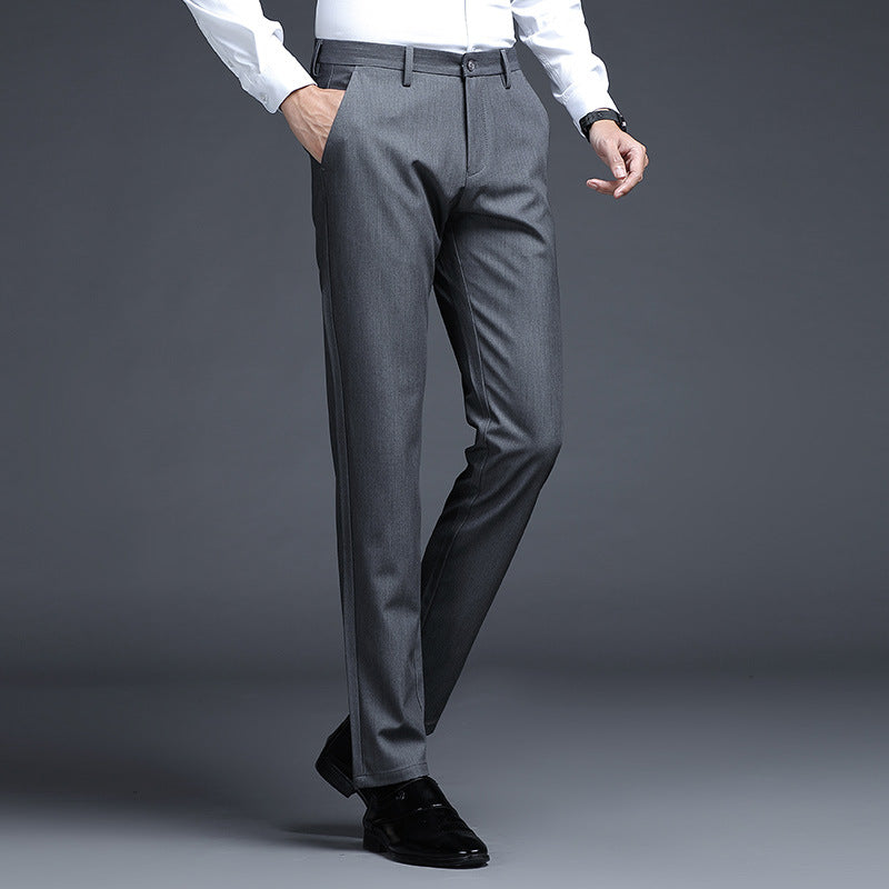 Herren Formelle Slim-Fit Anzughose mit Stretchbund und Bügelfalte Echo Archiv
