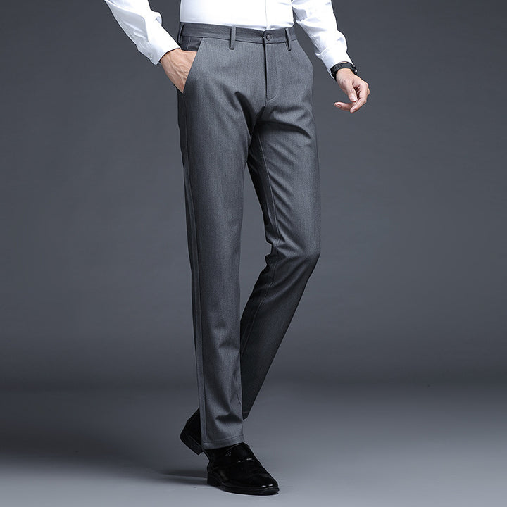Herren Formelle Slim-Fit Anzughose mit Stretchbund und Bügelfalte Echo Archiv