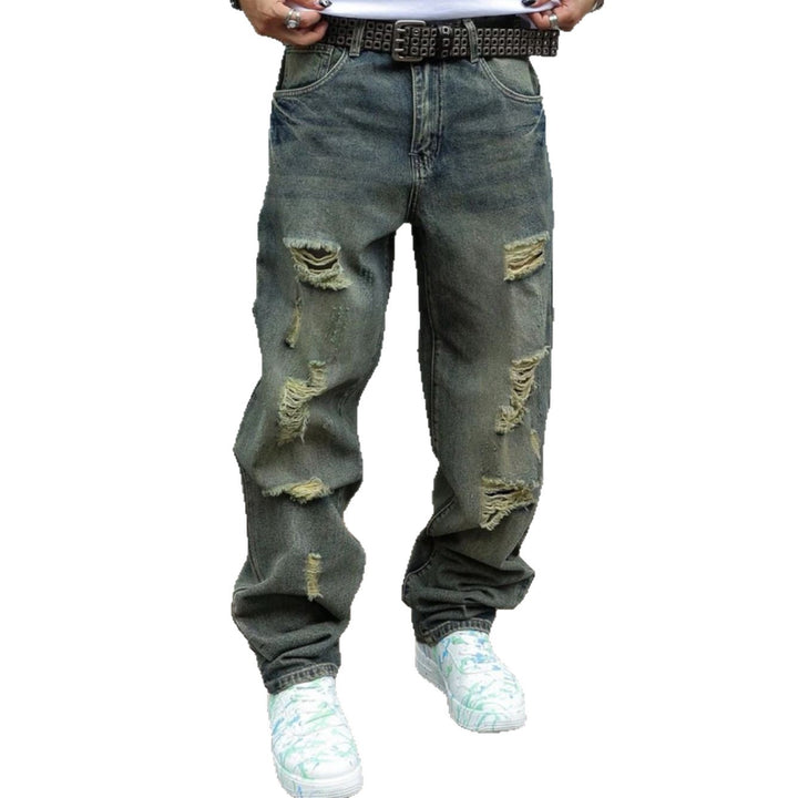 Herren Lässige Ripped Jeans Echoarchiv