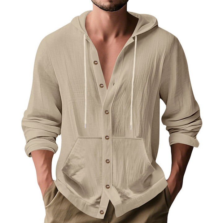 Herren lässige Sommerjacke mit Kapuze Echoarchiv