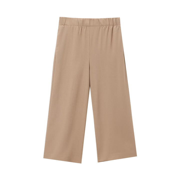 Damen Weite Culotte-Hose mit elastischem Bund und geradem Bein Echo Archiv