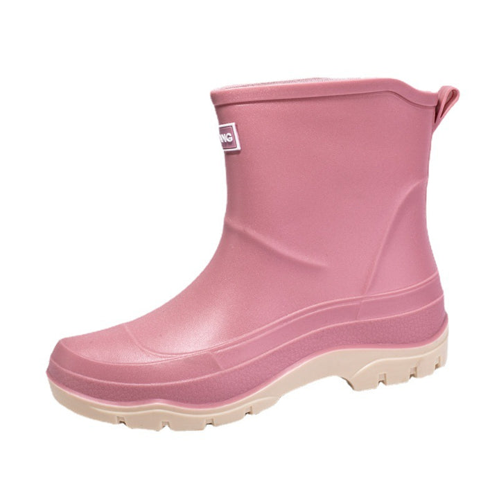 Herren Kurzschaftige Neongummierte Outdoor-Gummistiefelette mit stoßdämpfender Profilsohle Echoarhiv