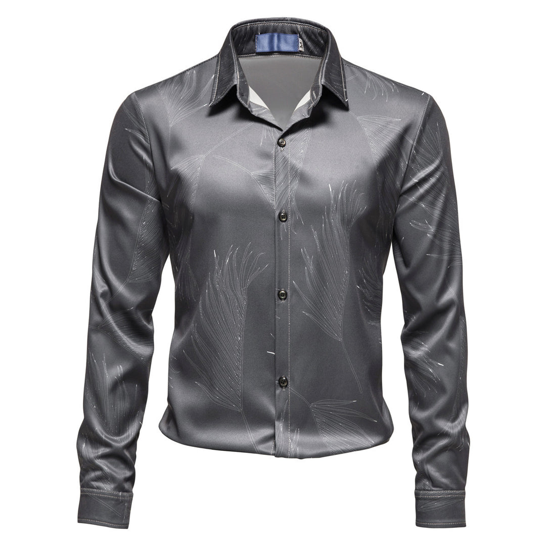 Herren Hemd mit elegantem Muster und modernem Glanz Echoarchiv