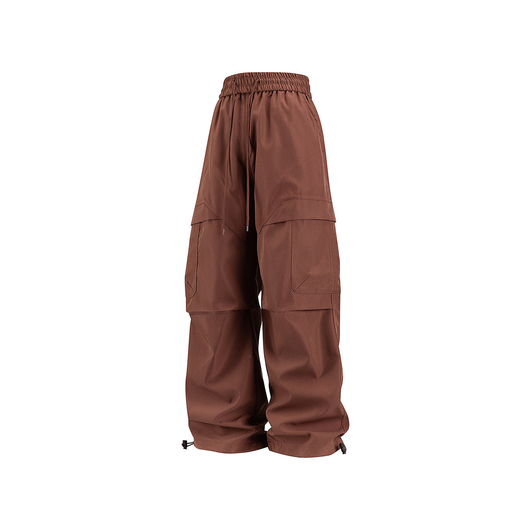 Unisex Weite Cargo-Hose im Utility-Baggy-Stil mit Elastikbund und verstellbaren Beinabschlüssen Echo Archiv