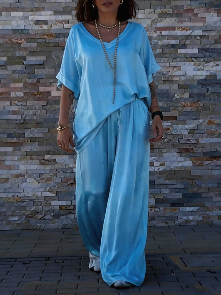 Damen Seidenähnliches Oversized-Set Echo Archiv