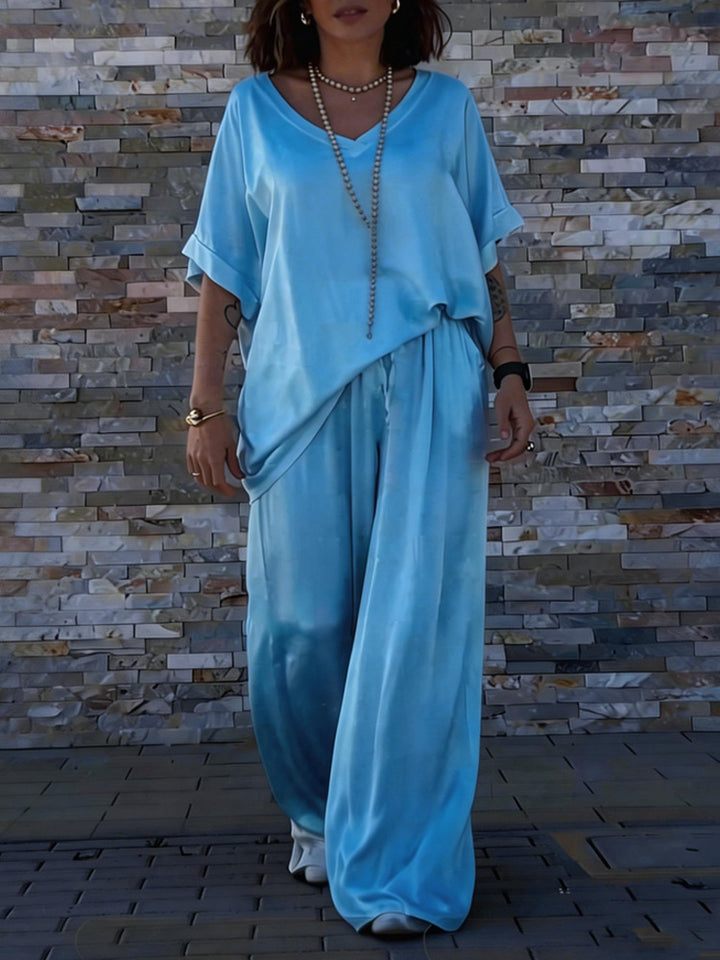 Damen Seidenähnliches Oversized-Set Echo Archiv