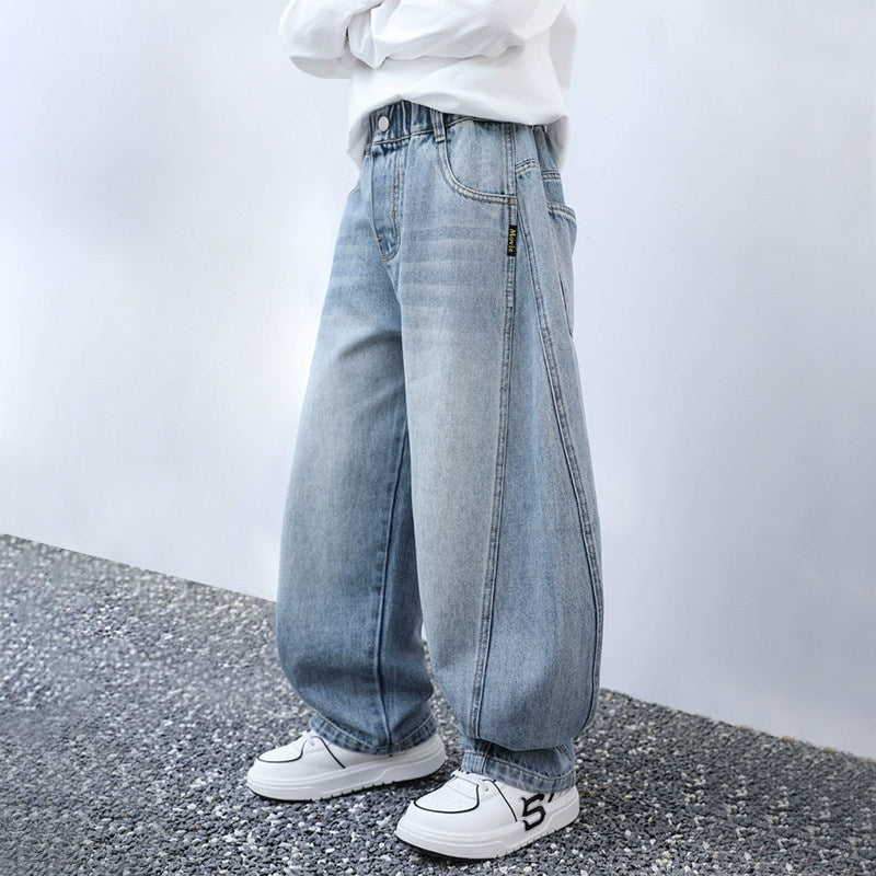 Unisex weite Denim-Hose mit speziellen Taschen Echo Archiv