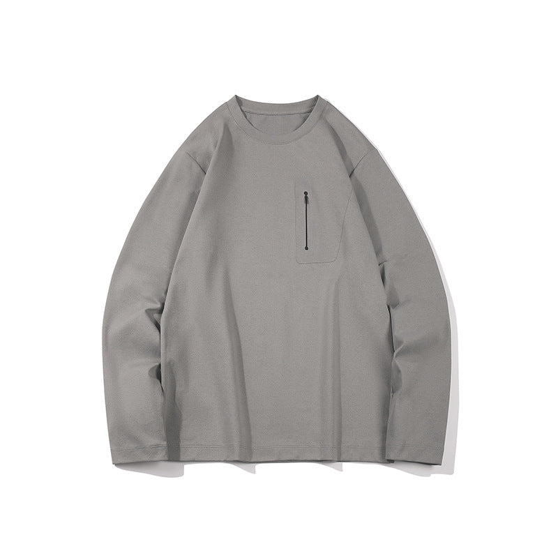 Herren Oversized-Langarmshirt mit Brustreißverschluss und Relaxed-Fit Echo Archiv