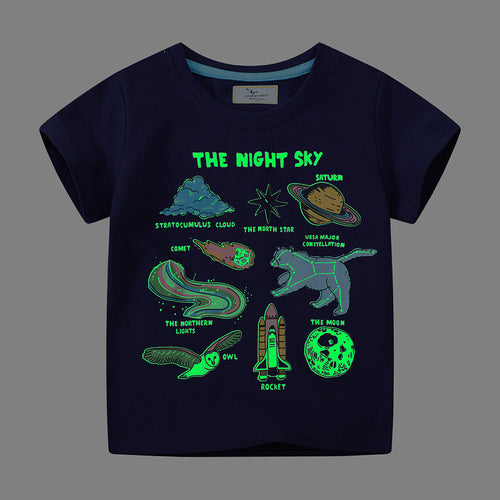 Jungen T-Shirt mit kreativem Weltraummotiv Echo Archiv