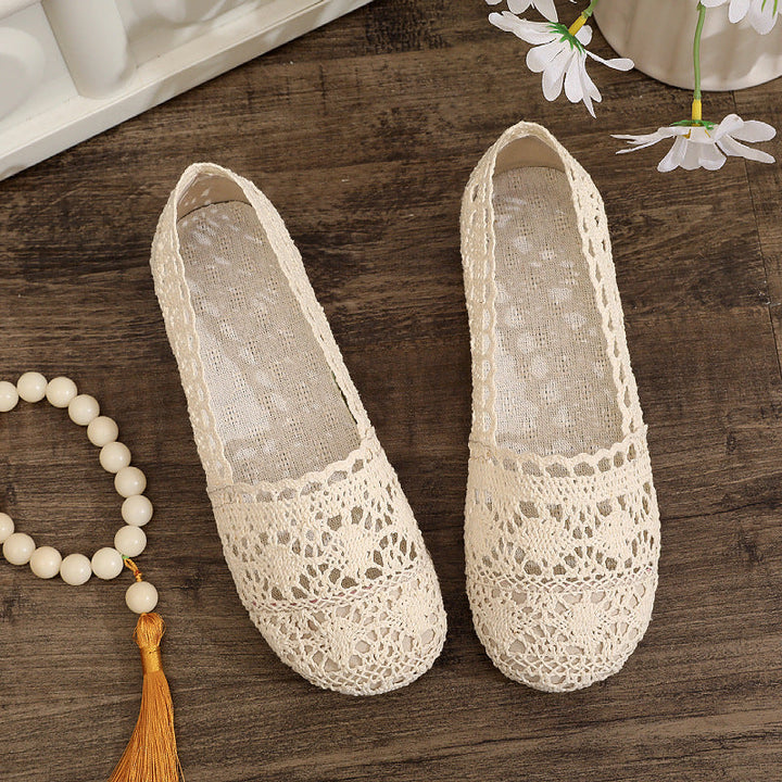 Damen elegante und atmungsaktive Spitzenschuhe Echo Archiv