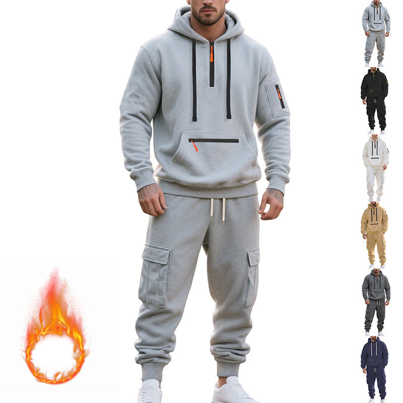Herren Sportlicher Hoodie und Cargo-Hose Echoarchiv