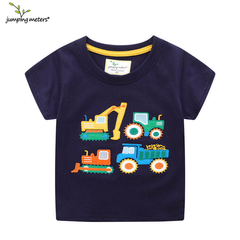 Jungen T-Shirt mit buntem Baustellenfahrzeug-Design Echo Archiv