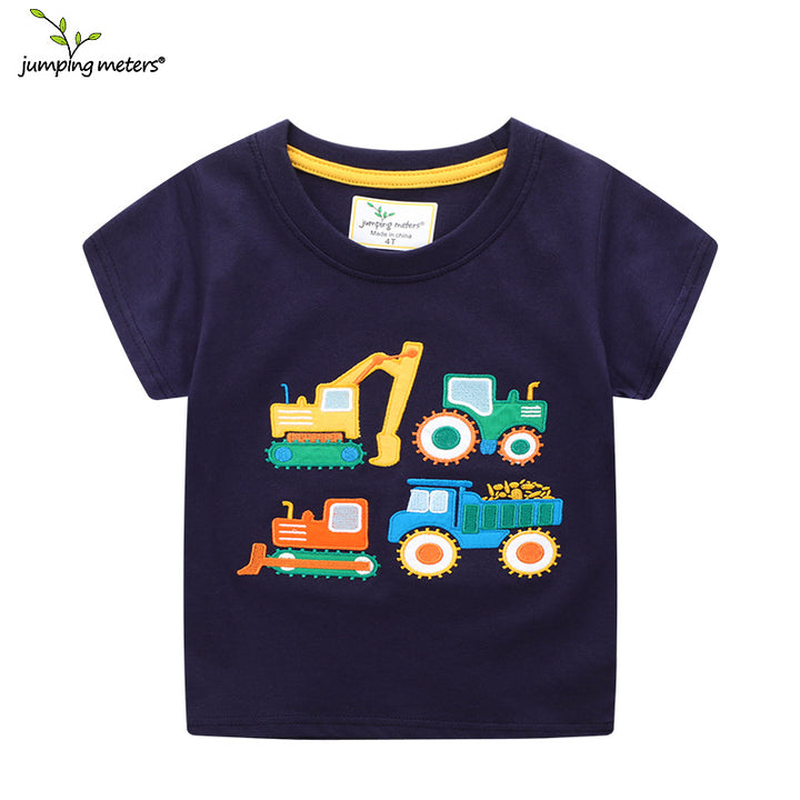 Jungen T-Shirt mit buntem Baustellenfahrzeug-Design Echo Archiv