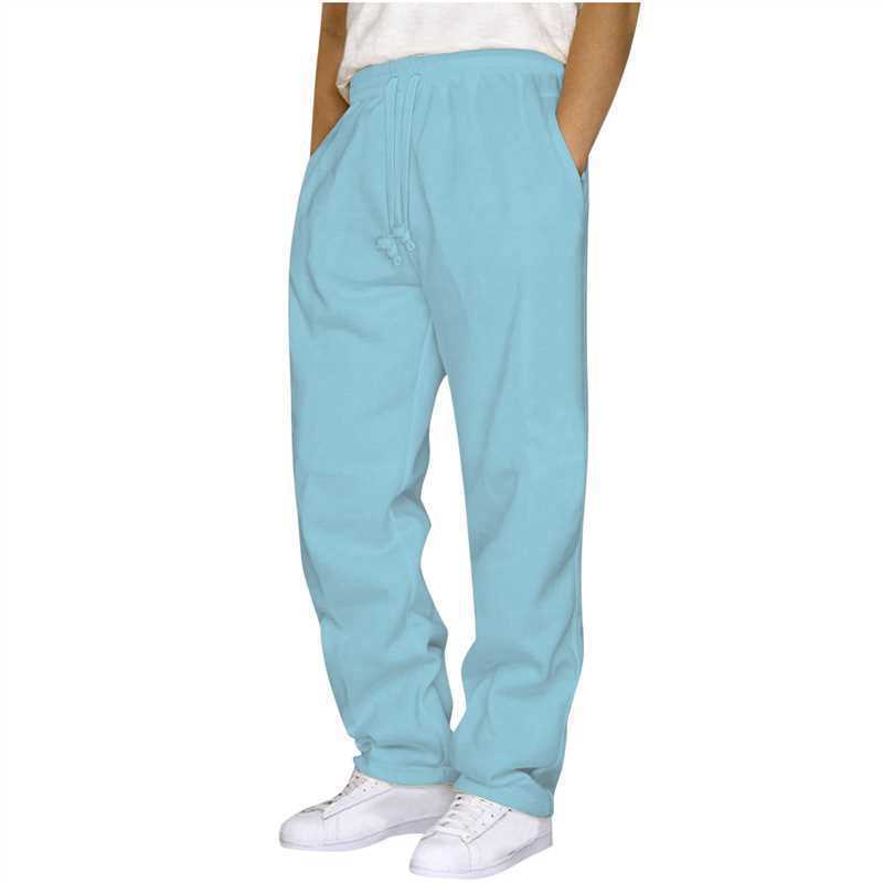 Damen ungekürzte Relax-Freizeithose mit hohem Komfortbund, innenliegendem Kordelzug und seitlichen Eingrifftaschen – Avélisse