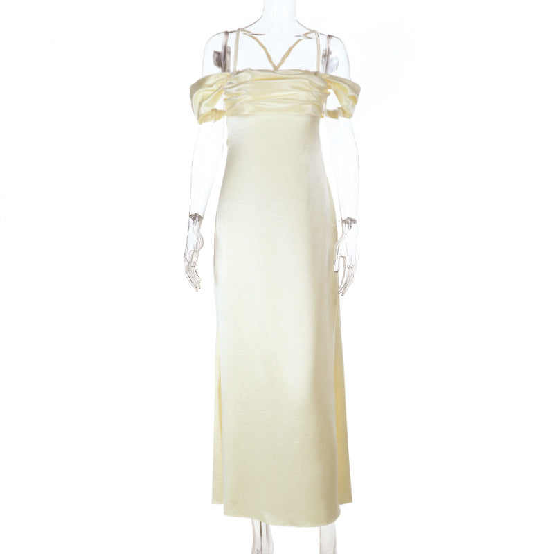 Damen elegantes Abendkleid mit schulterfreiem Design Echo Archiv