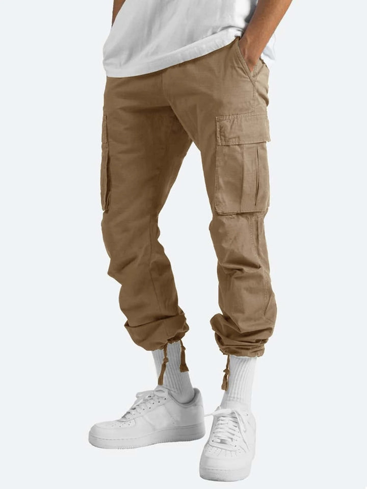 Herren Cargo-Hose mit multifunktionalen Taschen und elastischem Bund Echoarchiv