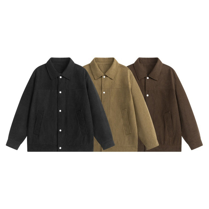 Herren Overshirt-Jacke im Utility-Design mit Druckknopfleiste und aufgesetzten Eingrifftaschen Echoarchiv