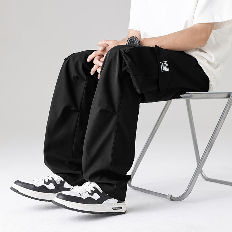 Herren Multifunktionale Cargo-Loungehose mit elastischem Tunnelzugbund, Mehrfachtaschen & verstellbarem Beinabschluss Echo Archiv