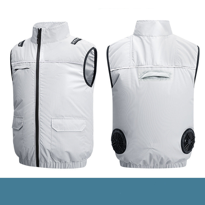 Unisex nan leichte kühlende Arbeitsweste mit integrierten Ventilatoren und externem Akku Echo Archiv