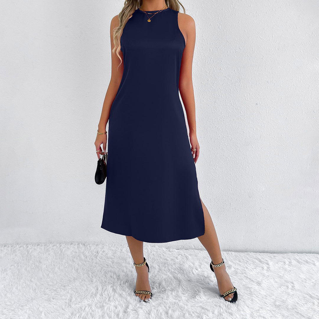 Damen Maxikleid mit tiefem Schlitz und schickem Racerback Echo Archiv
