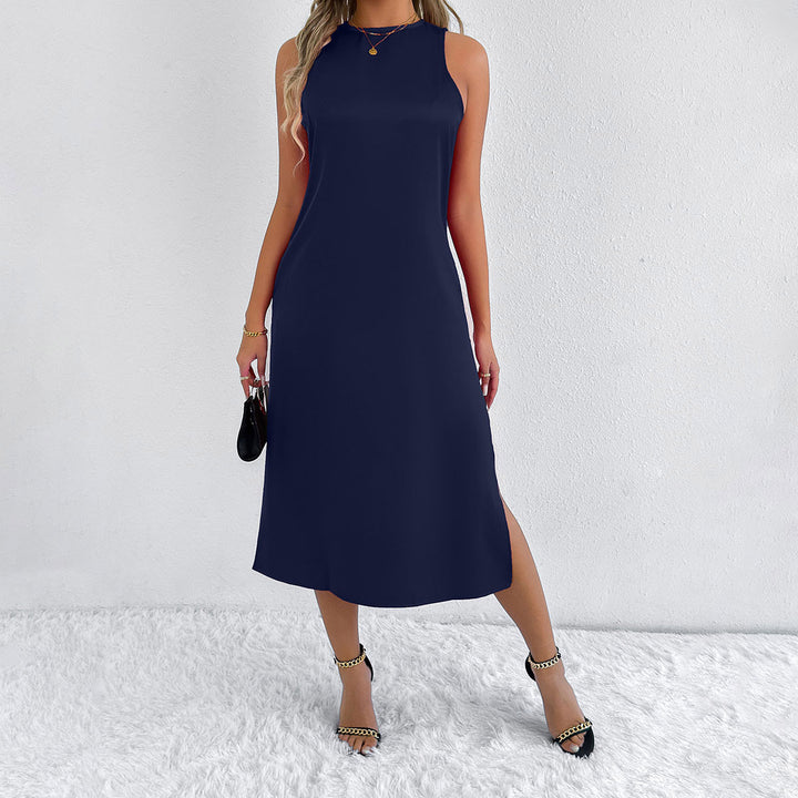 Damen Maxikleid mit tiefem Schlitz und schickem Racerback Echo Archiv