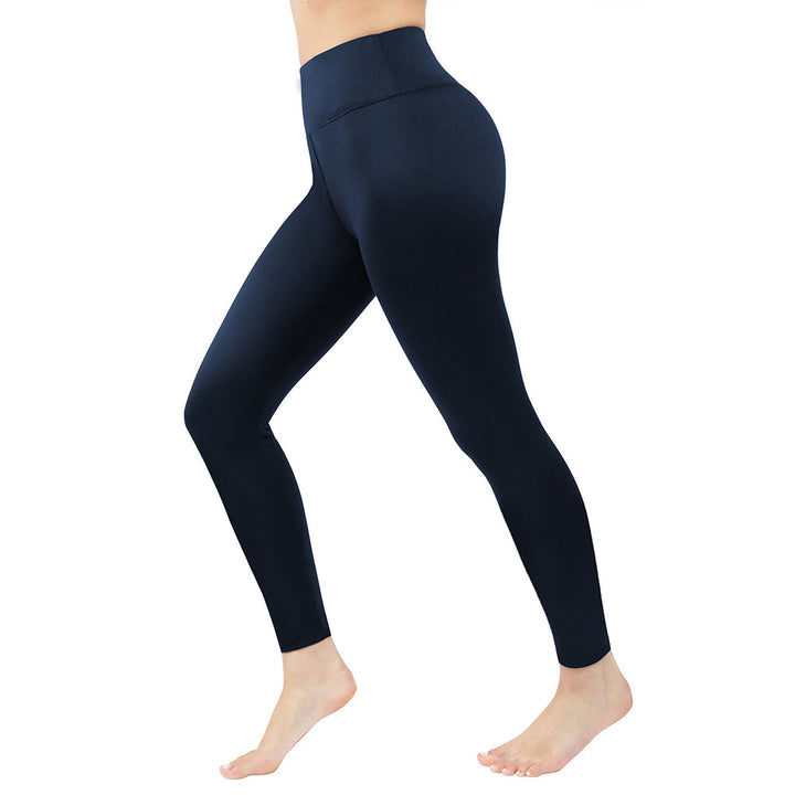 Damen Figurformende High‑Waist Leggings aus meliertem Power‑Stretch mit breitem Komfortbund – Avélisse