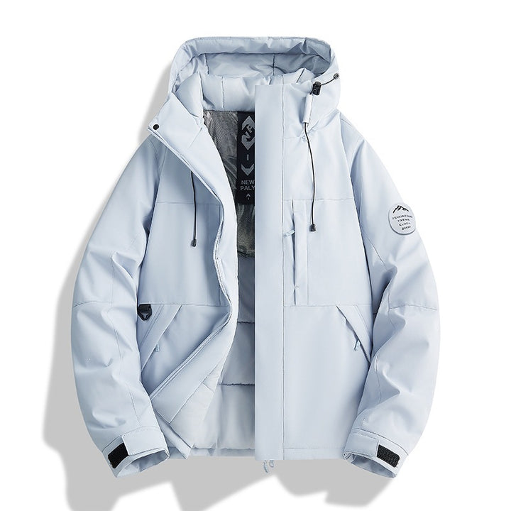 Damen Wattierte Winterjacke mit Kapuze, wasserabweisend und winddicht Echoarchiv