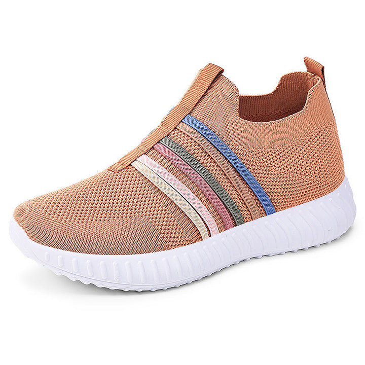 Damen Leichte und atmungsaktive Slip-On Sneakers mit elastischem Einsatz Echo Archiv