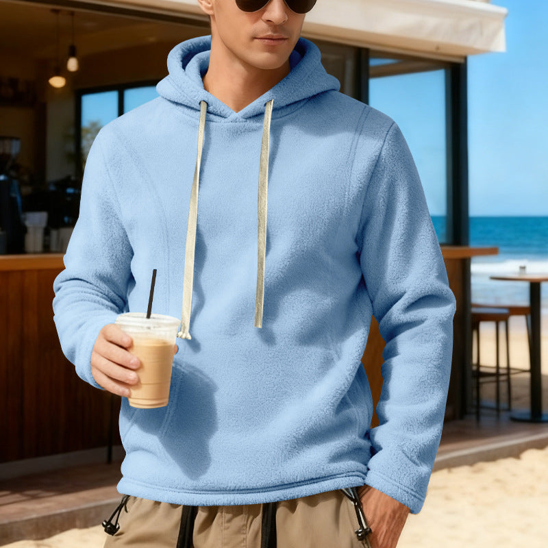 Herren Fleece-Pullover mit Kapuze Echoarchiv