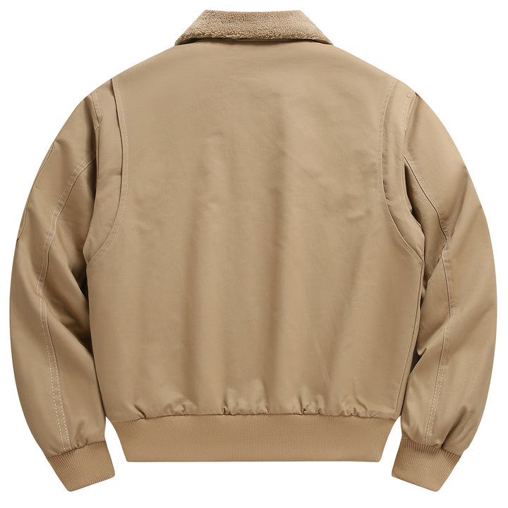 Herren lässige Freizeitjacke mit weichem Teddyfutter und funktionalen Taschen Echoarchiv