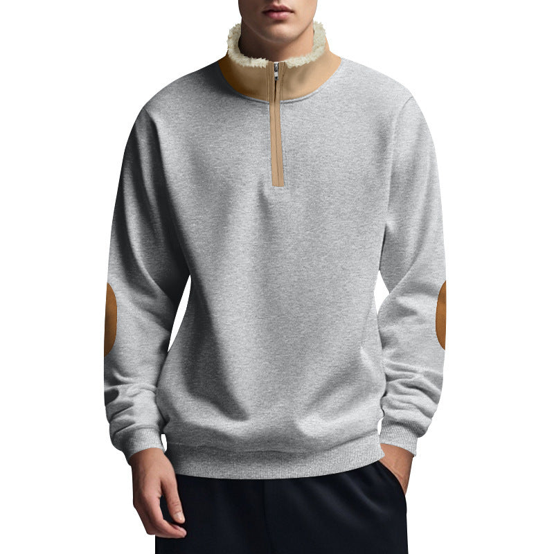 Herren Funktionaler Kapuzenpullover mit halbem Reißverschluss und weichem Innenfutter Echoarchiv