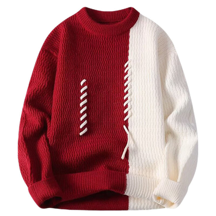 Herren Modischer Pullover mit Struktur Echo Archiv
