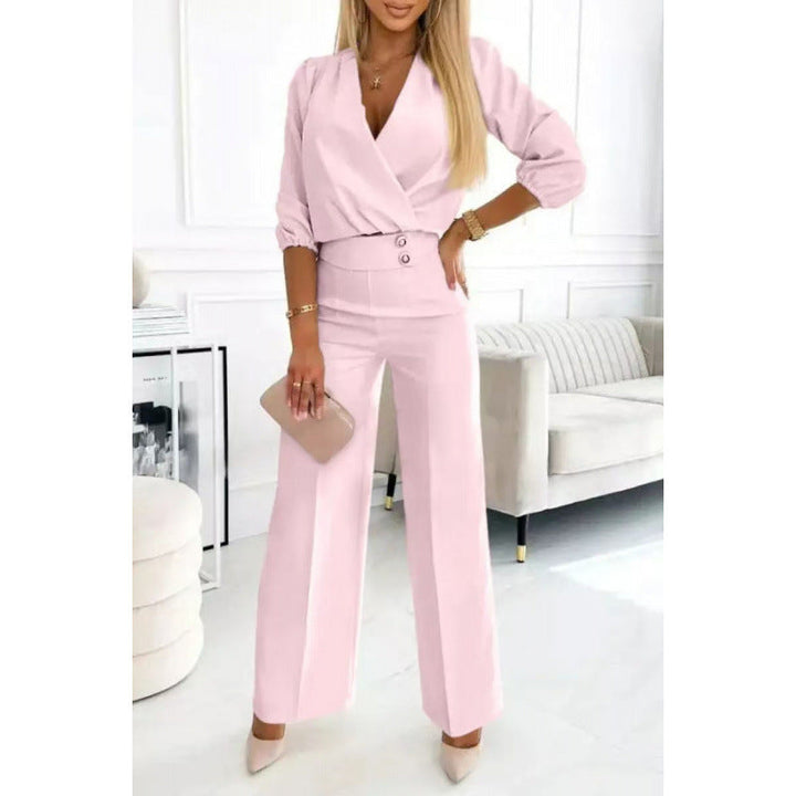 Damen elegantes Jumpsuit mit weiten Beinen Echoarchiv