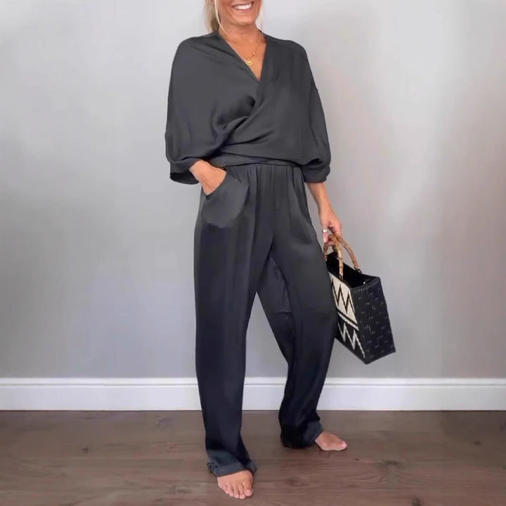 Damen elegantes und bequemes Jumpsuit Set Echoarchiv