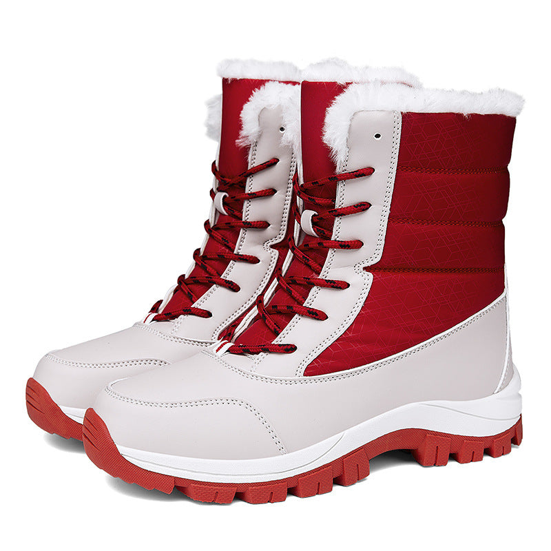 Damen Thermo‑Schnürstiefel mit Kunstfellfutter, isolierender Innensohle und rutschfester Profilsohle Echo Archiv