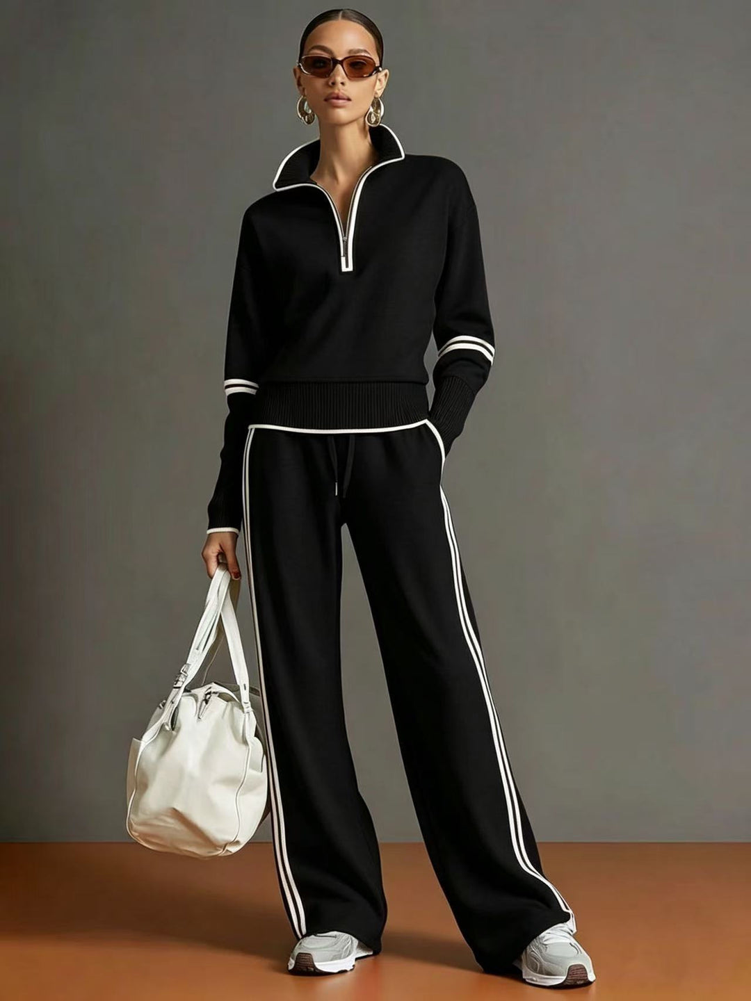 Damen Sportliches Oberteil und Hose Set Echo Archiv