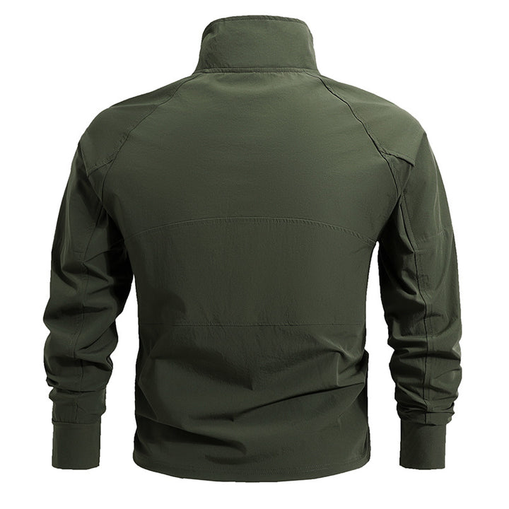 Herren nan taktisches Halbzip-Combatshirt mit Ärmeltaschen, elastischen Bündchen und atmungsaktivem Stretchmaterial Echo Archiv