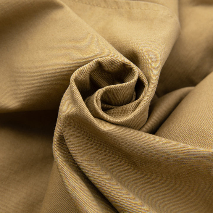 Herren Ärmellose Utility-Canvas-Weste mit V‑Ausschnitt, Knopfleiste und aufgesetzten Taschen Echoarchiv