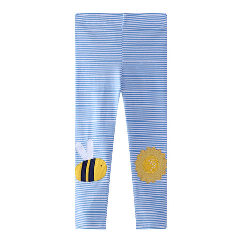 Mädchen Leggings mit buntem Bienen- und Sonnenmotiv Echo Archiv
